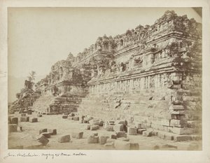 Photograph of Borobudur Before Its First Restoration by Anonymous